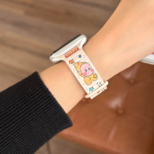 适用iwatch卡通硅胶回环磁吸表带