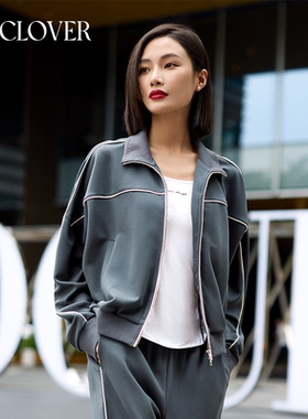 【25春夏】La Clover佛罗伦萨长袖拉链开衫分身套家居服CC46AH1