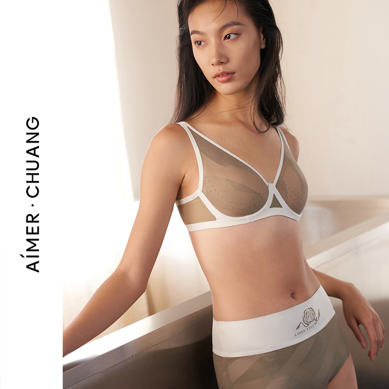 爱慕内衣透气大胸显小轻薄