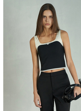 爱慕·CHUANG明动4春夏女士方领打底带杯背心上衣CA721161