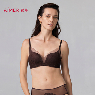 爱慕星海2025年春夏内衣女无钢圈中厚杯小胸聚拢文胸AM17A941