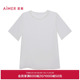 爱慕25春夏丝享打底女士含桑蚕丝圆领短袖 上衣AM72B501