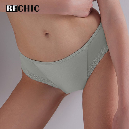 BECHIC安妮日记真丝中低腰三角裤内裤女BC22CE1