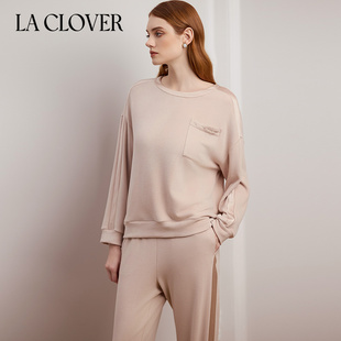 兰卡文温暖印象系列套头分身套红色LC46YN1