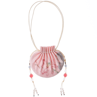 爱慕皇锦真丝缂丝香囊挂件-莲石纹HJ42086