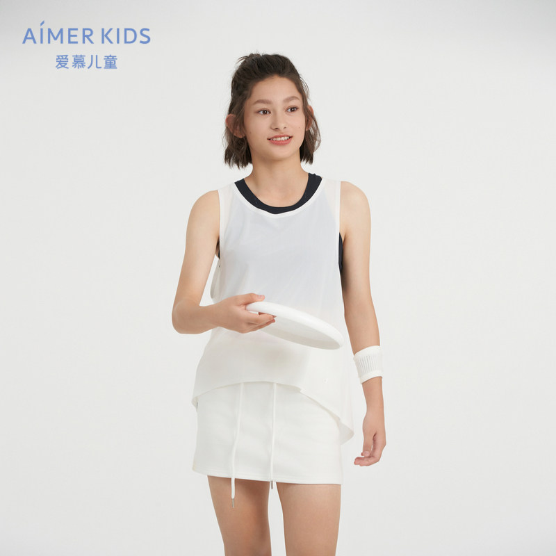 爱慕少女甜酷运动夏季舒适少女网眼无袖背心AJ181F291