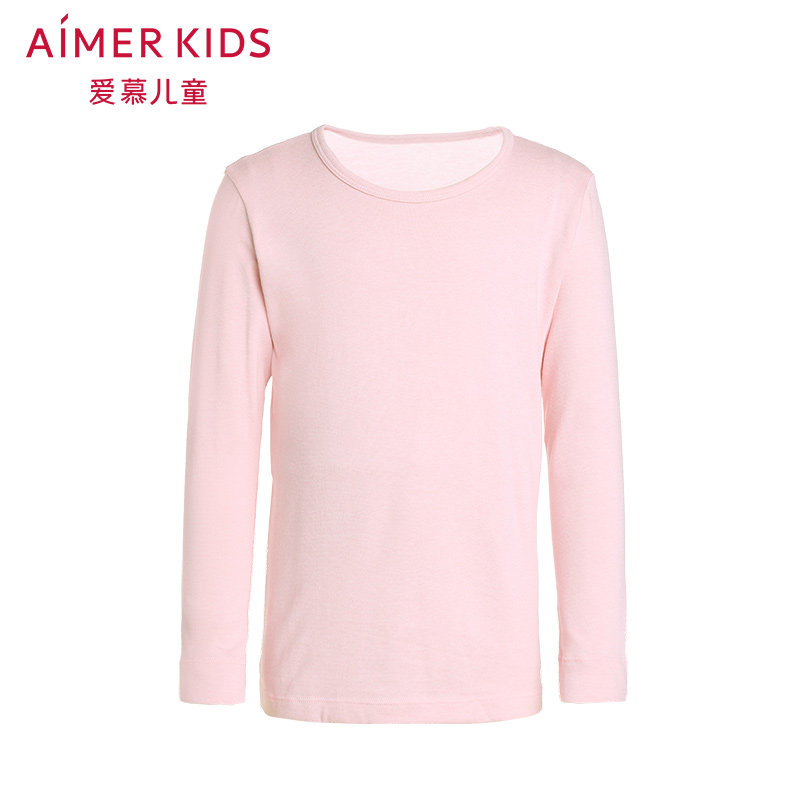 AIMER KIDS는 어린이의 따뜻한 태양을 좋아합니다. 여아 더블 레이어 긴팔 탑 AK1722212