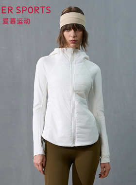 爱慕女士运动外套秋冬款外穿带帽拉链保暖薄棉服专柜正品AS144T61