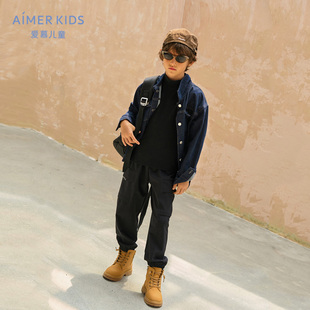 AK282G581 长裤 爱慕儿童自在裤 PRO男孩内里拉绒柔软舒适外穿工装