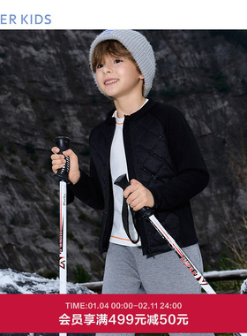 爱慕儿童温暖内胆秋冬中性长袖夹棉开衫打底校服神器AK381K081