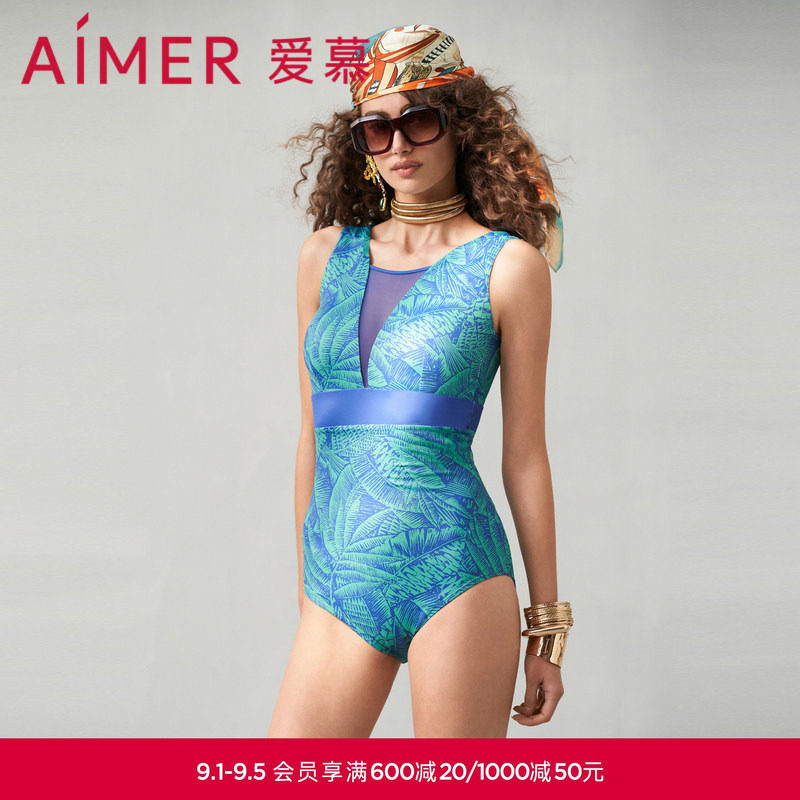 爱慕南法假日女士夏季性感连体泳衣AM689761图片
