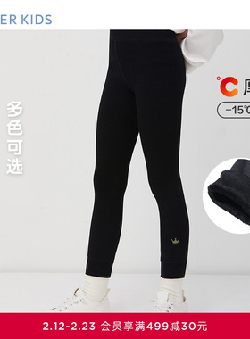 Aimer Kids爱慕儿童一体织打底裤女孩厚打底裤AK1827262