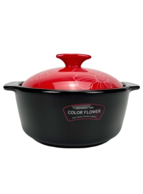 韩国进口砂锅 COLOR FLOWER中号(17cm) 看详情说明