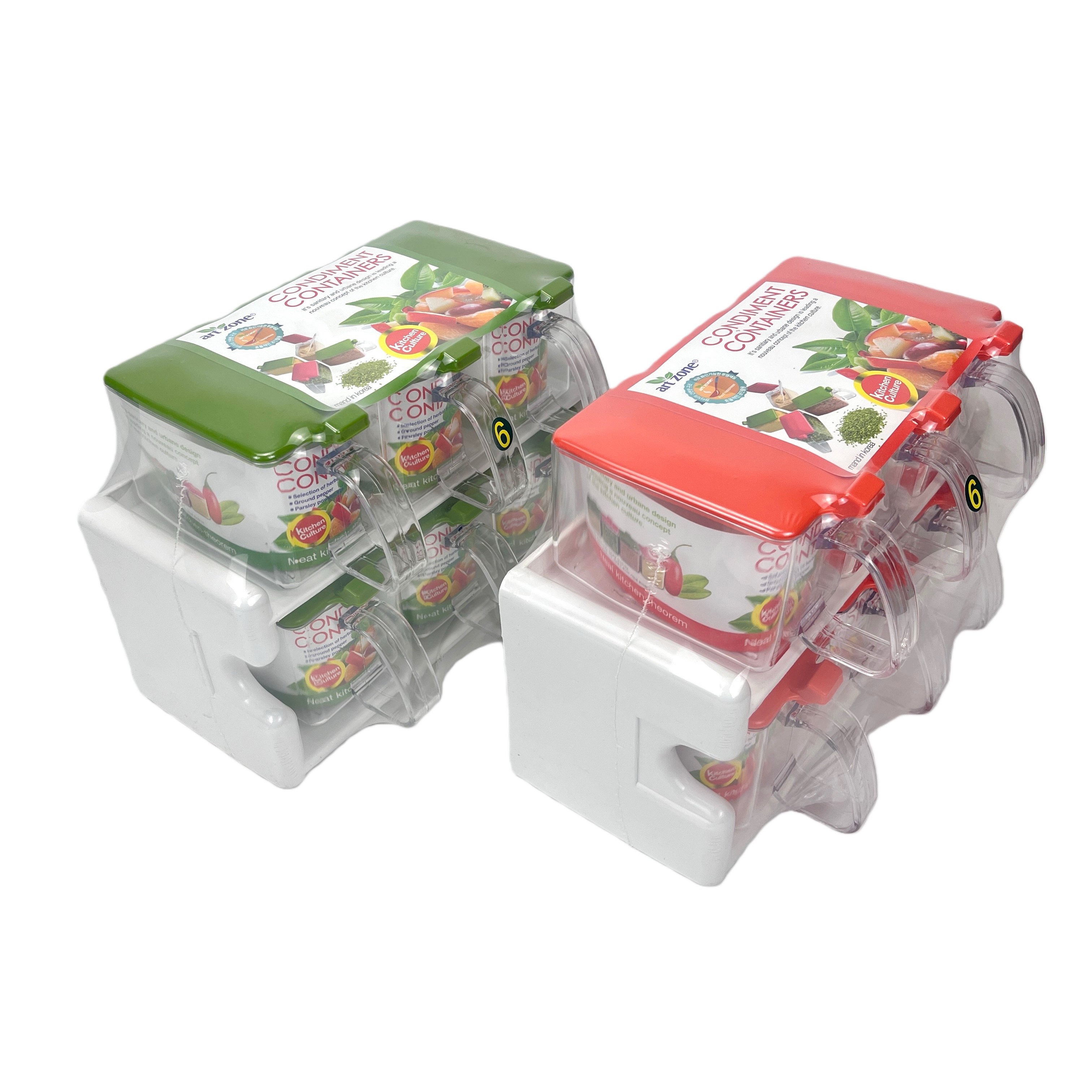 韩国进口调料盒6p绿色橙色 塑料  看详情说明和视频,户外/登山/野营/旅行用品,调味盒/调料瓶,淘宝优惠券,粉丝福利购,淘宝优惠卷