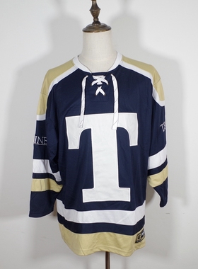 COLOSSEUM美国NCAA特莱恩大学重工刺绣宽松嘻哈速干冰球服罩衣