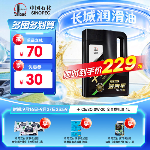 长城C5/SQ0W-20全合成汽机油