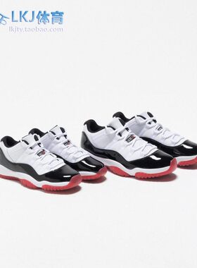 LKJ体育 Air Jordan 11 Low AJ11 黑红康扣黑白红低帮 AV2187-160
