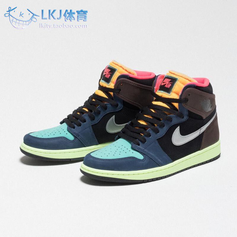 air jordan 1 bio hack aj1 彩色拼接 生物黑客篮球鞋 555088-201