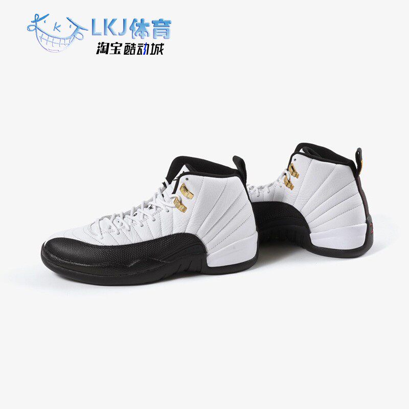Air Jordan 12 Taxi AJ12 白黑 金扣 复古篮球鞋 CT8013-117