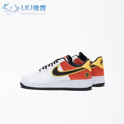 Nike Air Force 1 Raygun AF1 白黑橙 外星人休闲板鞋 CU8070-100