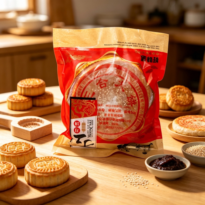 本地老式月饼云南文山家乡三合大饼豆沙白糖鲜花伍仁火腿大三合饼