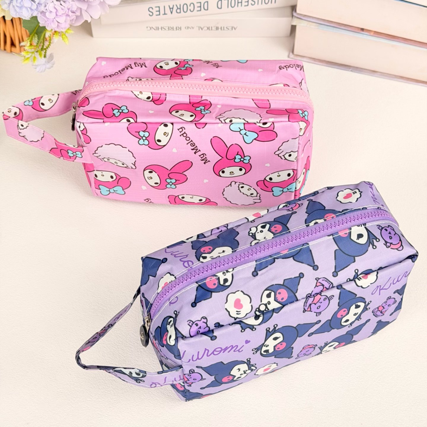 卡通可爱丑鱼随身手提大容量便携化妆包旅行学生小物化妆品收纳包,收纳整理,化妆包,淘宝优惠券,粉丝福利购,淘宝优惠卷