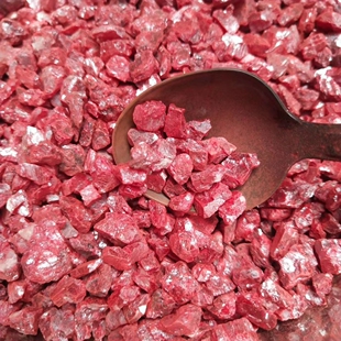 湘西朱砂颗粒,晶体玻璃砂,天然朱砂晶体砂,原矿晶体砂