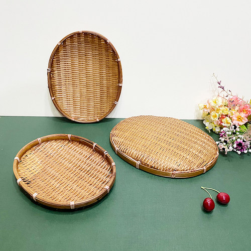 手工竹编竹筐水果篮竹筐