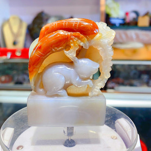 收藏级手工雕刻整套十二生肖鼠牛虎兔龙蛇马羊猴鸡狗猪印章摆件