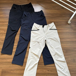 外贸日单春夏户外徒步登山防风防水透气耐磨软壳冲锋裤 直筒休闲裤