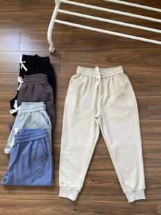 卫裤 外贸工厂春夏新款 运动休闲裤 透气束脚九分裤 男女情侣纯棉薄款