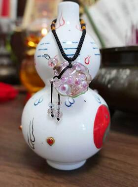 清霜 静 xin瓶琉璃吊坠 包挂 车挂  亲蜜关 xi 佩戴