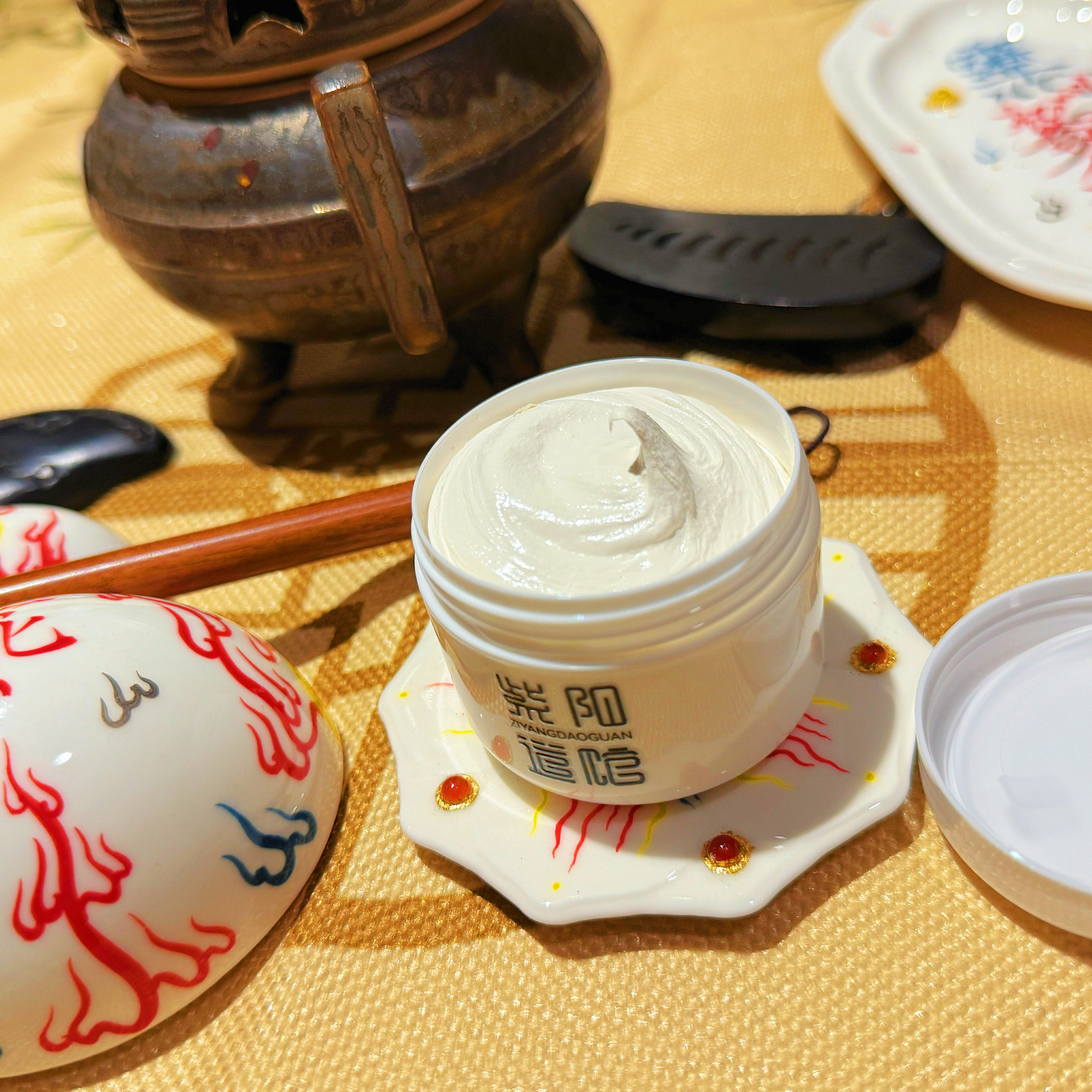 黄芪人参珍珠素颜膏/来米/贵效果 肌肤修复 改善干燥 抚皱 暗沉斑