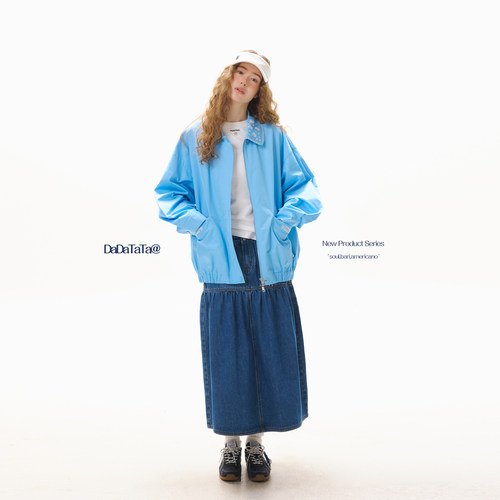 晶咕白标DADATATA2026春季新款【雏菊少女】小雏菊绣花夹克外套