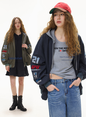 晶咕白标DADATATA 2026春季新款 【春日暖行】大码女装棒球外套