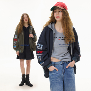 晶咕白标DADATATA 新款 春日暖行 带帽拉链棒球外套 2026春季