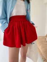 晶咕 Шорты, штаны для отдыха, высокая талия, большой размер, свободный крой, эластичная талия