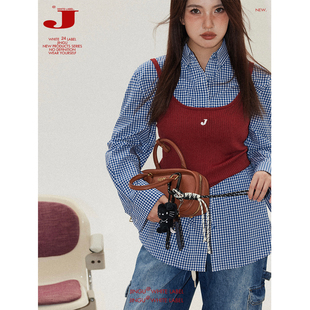 晶咕白标DADATATA冰麻吊带背心外穿内搭宽松大码 上衣 打底衫