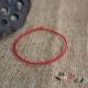 包邮 本命年原创超细手工编织红绳情侣手链男女红手绳平安1mm