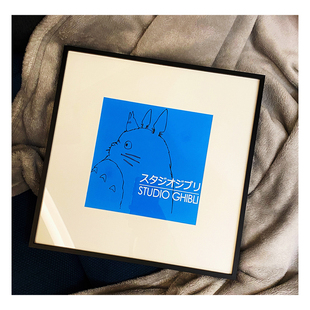 龙猫 吉卜力 可耐 ins风 简约 装饰画 挂画