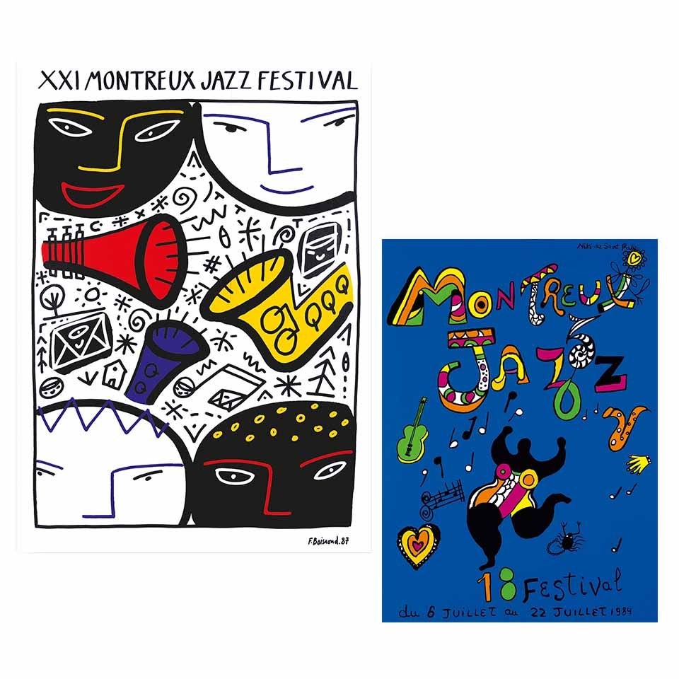 80年代复古爵士音乐节 小众艺术海报 装饰画