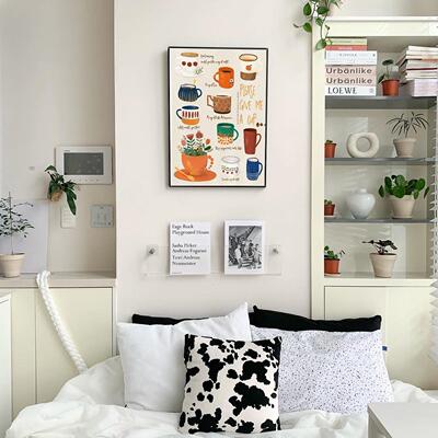 北欧现代茶杯咖啡温馨壁画