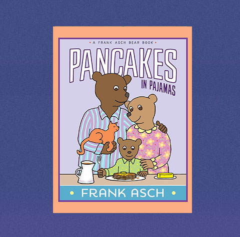 bear 复古紫色波普风 可爱睡衣小熊一家人艺术海报 装饰画 画芯