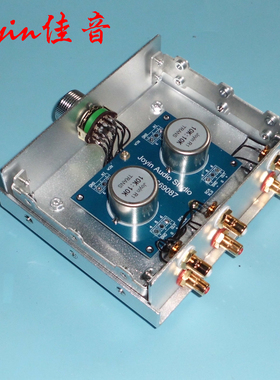 J4二路音频输入选择一路RCA输出10K信号变压器牛装配的前级切换器