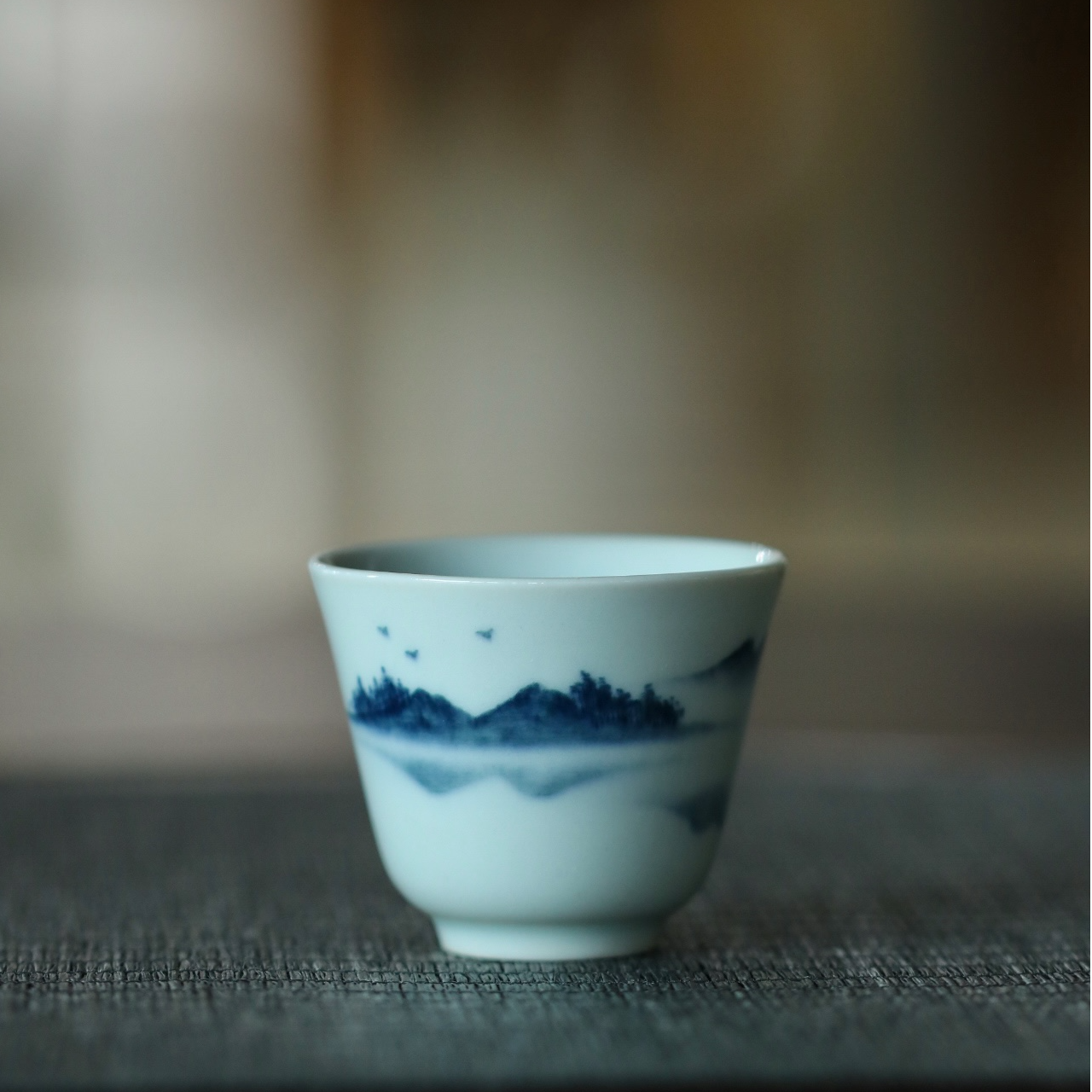仿古陶瓷手绘山水杯品茗杯主人杯青花杯闻香杯复古功夫茶具单杯,餐饮具,茶杯,淘宝优惠券,粉丝福利购,淘宝优惠卷