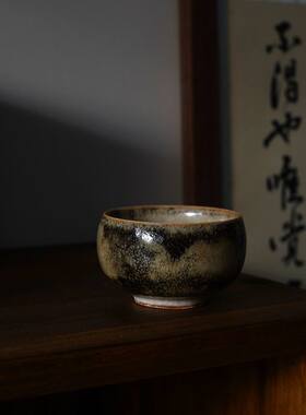 圣晓景德镇志野茶杯养线家用全手工陶瓷品茗杯功夫茶具志野罗汉杯