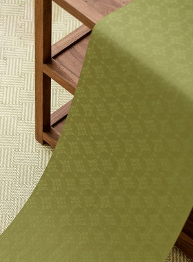 知舍菱纹茶席单条可叠搭茶道垫子中式中国风百搭长款禅意手工复古