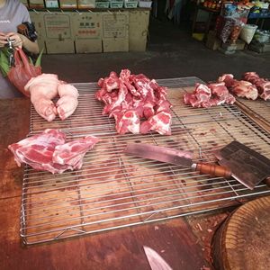 猪肉架子不锈钢摆肉架食品