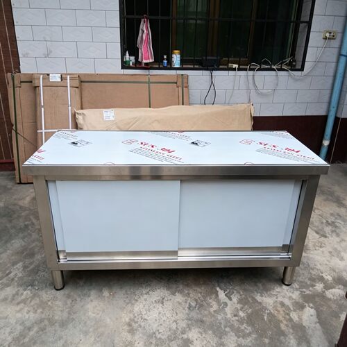 不锈钢柜子拉门工作台特厚