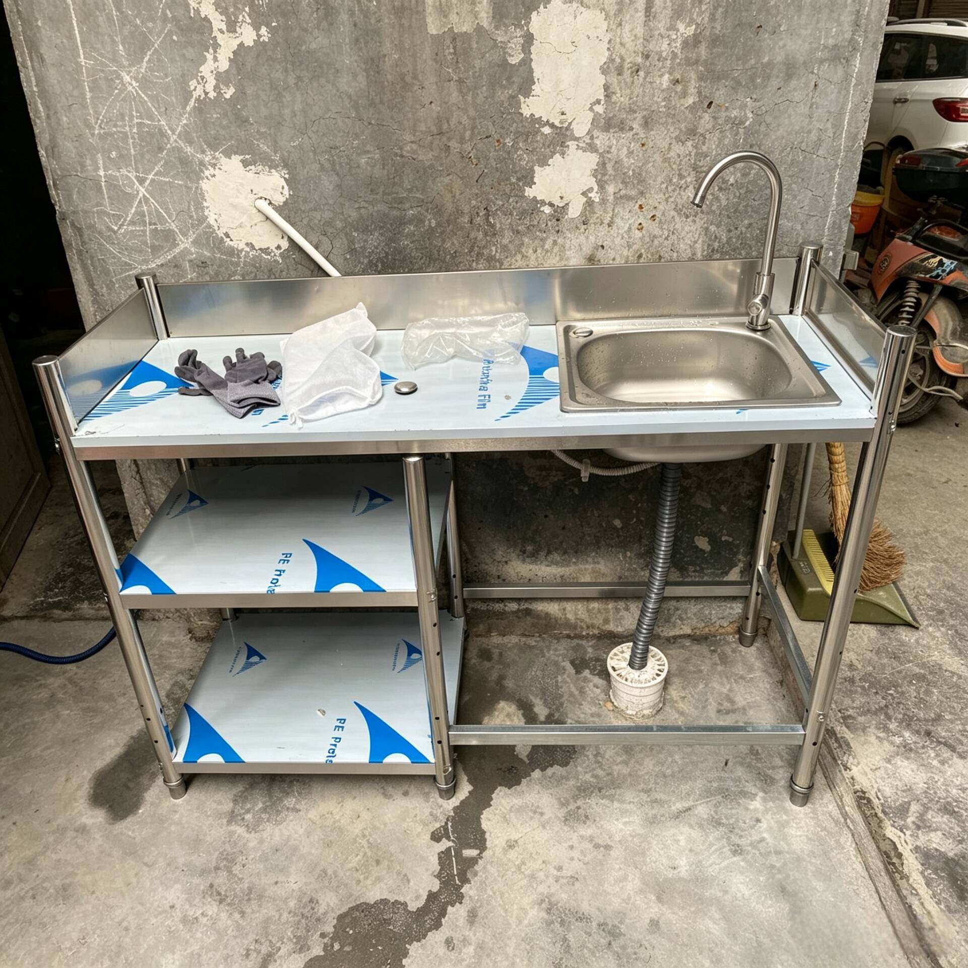 厨房不锈钢挡板置物架